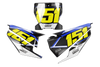 Husqvarna Number Background Decals - Alpha
