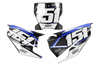 Husqvarna Number Background Decals - Alpha