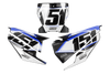 Husqvarna Number Background Decals - Alpha