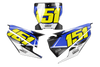 Husqvarna Number Background Decals - Alpha