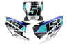 Husqvarna Number Background Decals - Alpha
