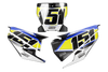 Husqvarna Number Background Decals - Alpha