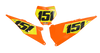 KTM Number Background Decals - Tate
