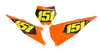 KTM Number Background Decals - Tate