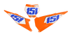 KTM Number Background Decals - Tate