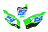 Kawasaki Number Background Decals - Scrub