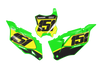 Kawasaki Number Background Decals - Scrub