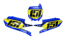 Yamaha Timaz Number Plate Background Decals - YZ YZF WR TTR PW Models | All Years