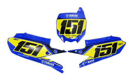 Yamaha Timaz Number Plate Background Decals - YZ YZF WR TTR PW Models | All Years