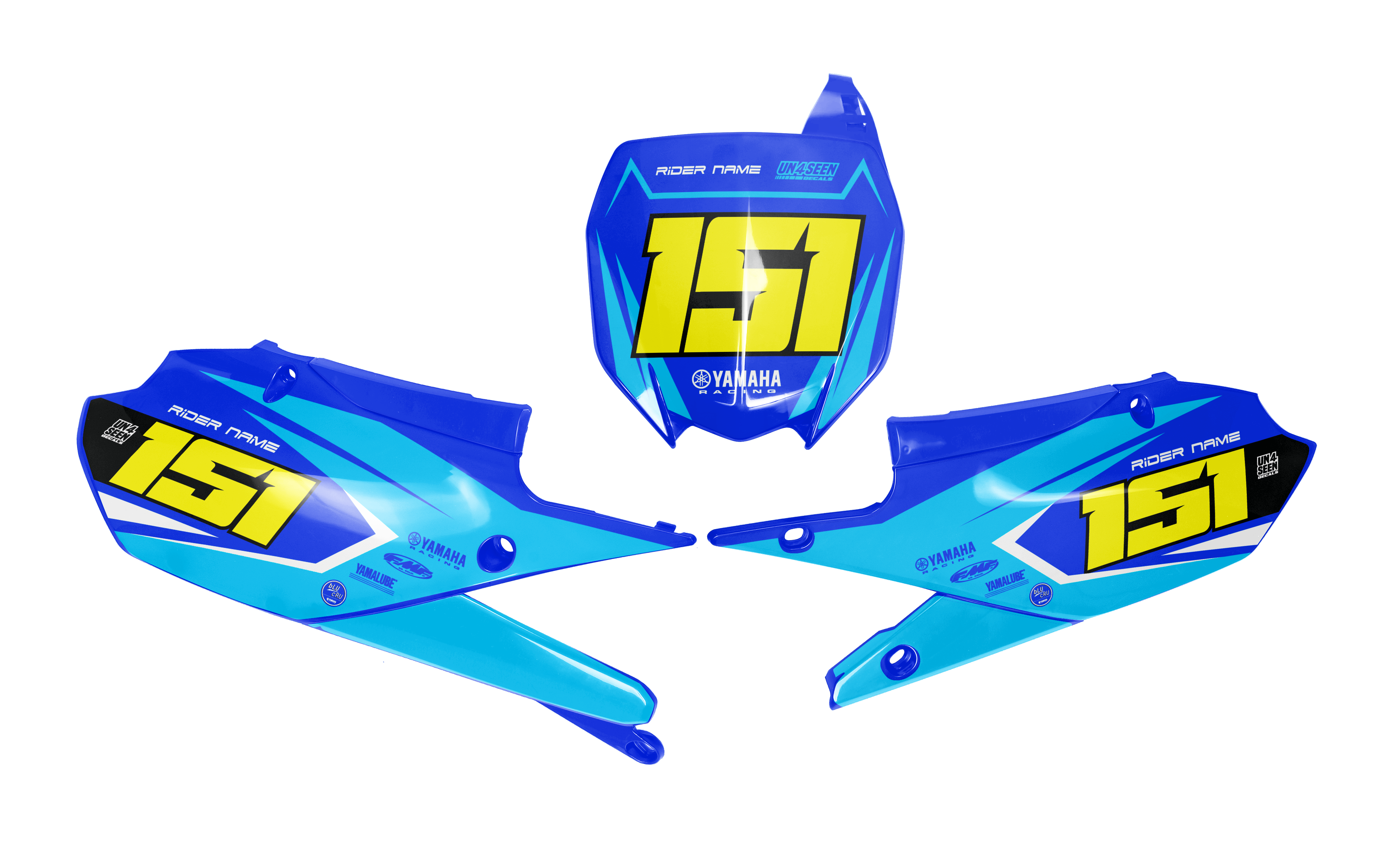 Yamaha Number Background Decals - Roost