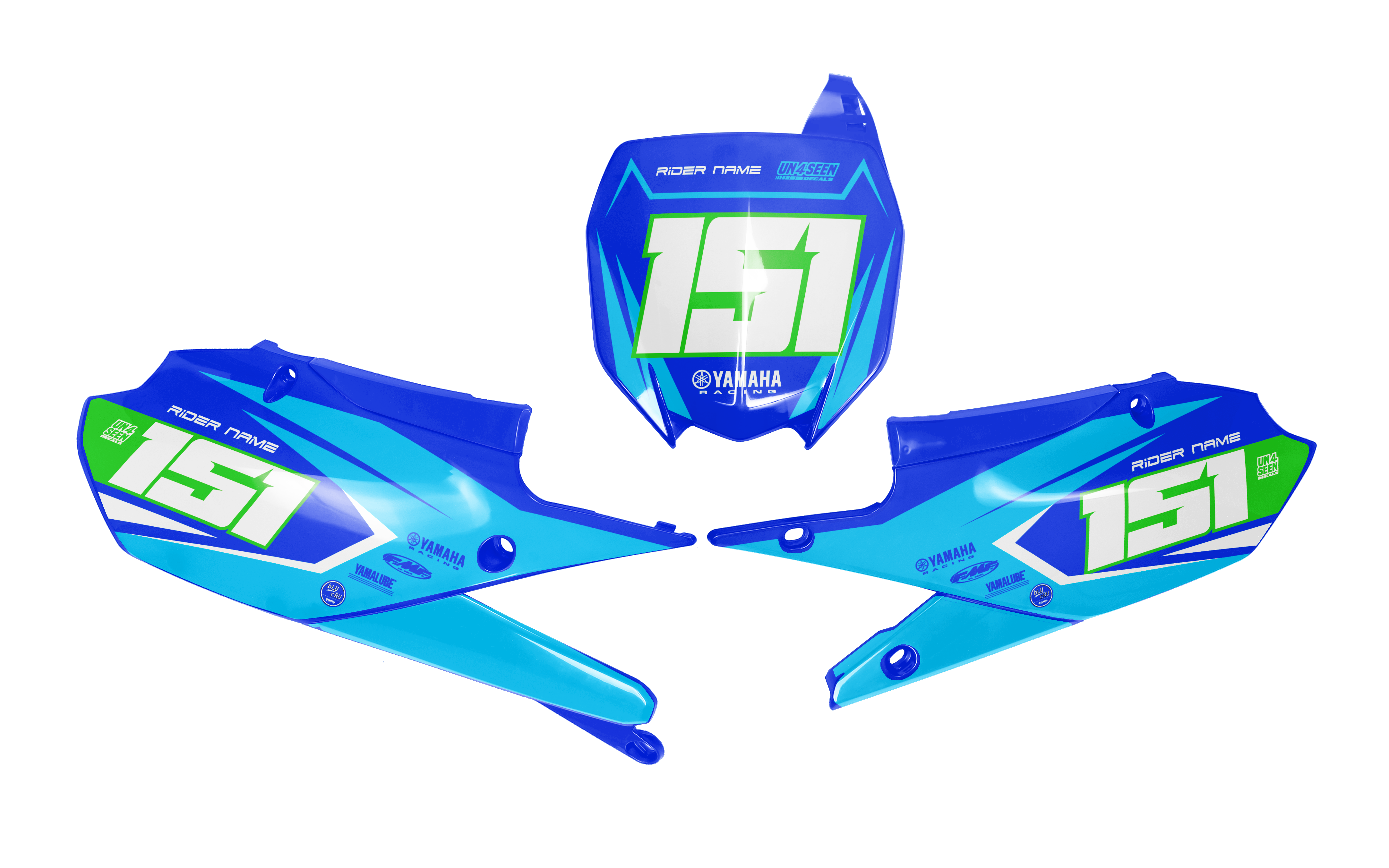 Yamaha Number Background Decals - Roost