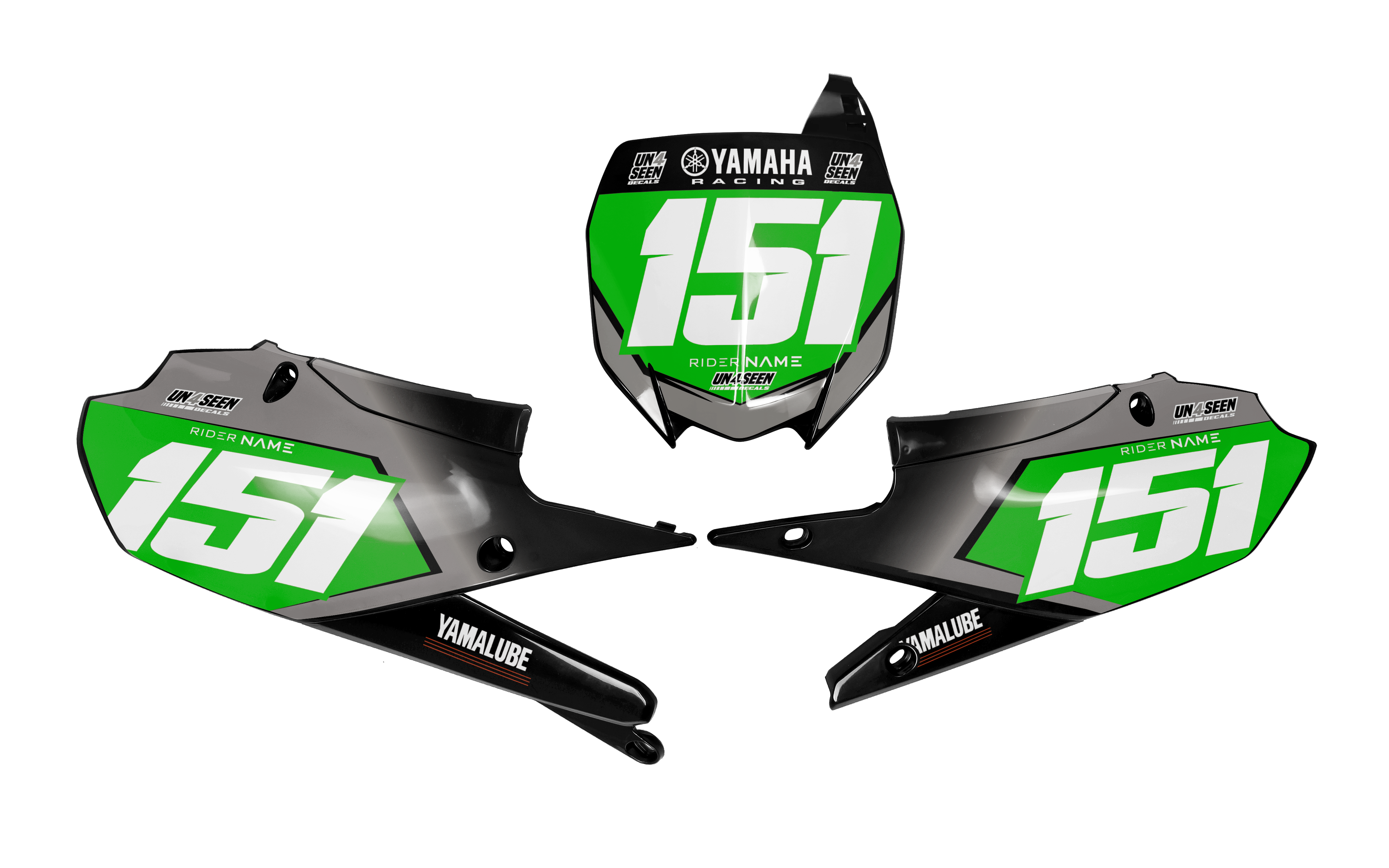Yamaha Number Background Decals - Beast