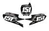 Yamaha Number Background Decals - Beast