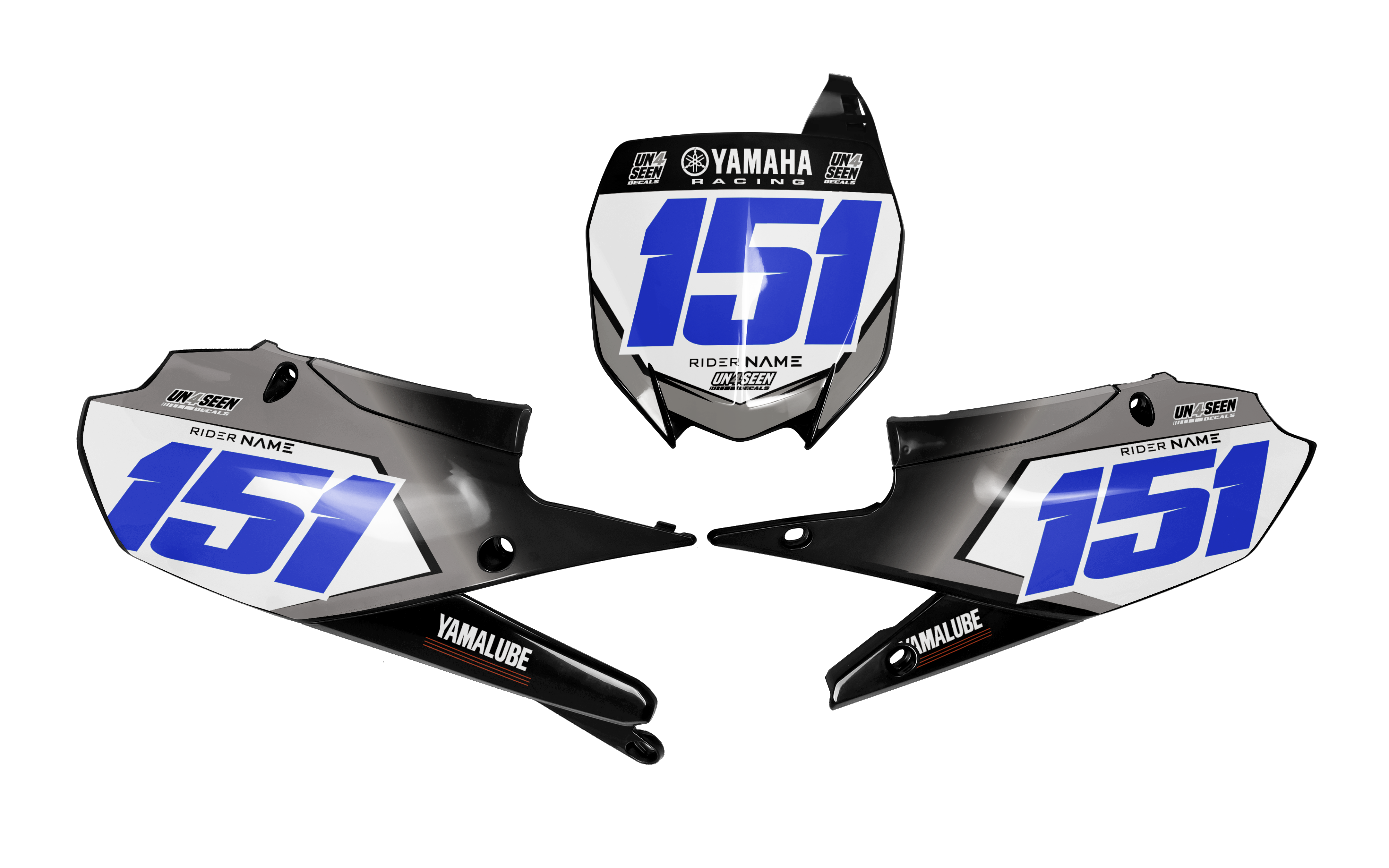 Yamaha Number Background Decals - Beast
