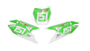 Suzuki Number Background Decals - Spark