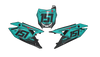 Suzuki Number Background Decals - Spark