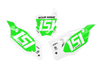 Kawasaki Number Background Decals - Emperor