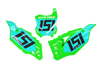 Kawasaki Number Background Decals - Emperor