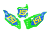 Kawasaki Number Background Decals - Emperor
