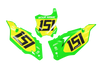 Kawasaki Number Background Decals - Emperor