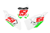 Kawasaki Number Background Decals - Minute