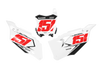 Kawasaki Number Background Decals - Raider