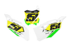 Kawasaki Number Background Decals - Minute