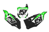 Kawasaki Number Background Decals - Blitz