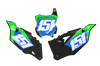 Kawasaki Number Background Decals - Blitz