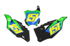 Kawasaki Number Background Decals - Blitz