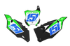 Kawasaki Number Background Decals - Blitz