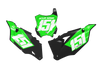 Kawasaki Number Background Decals - Blitz