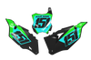 Kawasaki Number Background Decals - Blitz