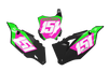 Kawasaki Number Background Decals - Blitz