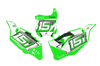 Kawasaki Number Background Decals - Ridge