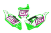 Kawasaki Number Background Decals - Ridge
