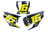 Husqvarna Number Background Decals - Zaco