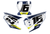 Husqvarna Number Background Decals - Zaco