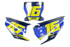 Husqvarna Number Background Decals - Zaco