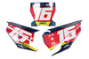 Husqvarna Number Background Decals - Zaco