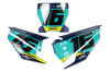Husqvarna Number Background Decals - Zaco