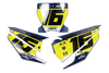 Husqvarna Number Background Decals - Zaco