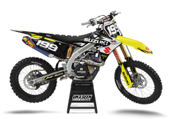 Suzuki Pastrami White Graphic Kit - RMZ RM RMX DR DRZ JR Models | All Years