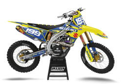 Suzuki Pastrami Blue Graphic Kit - RMZ RM RMX DR DRZ JR Models | All Years