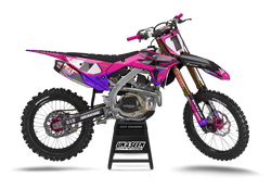 Honda Carboned Pink Graphic Kit - CRF CR XR Models | All Years