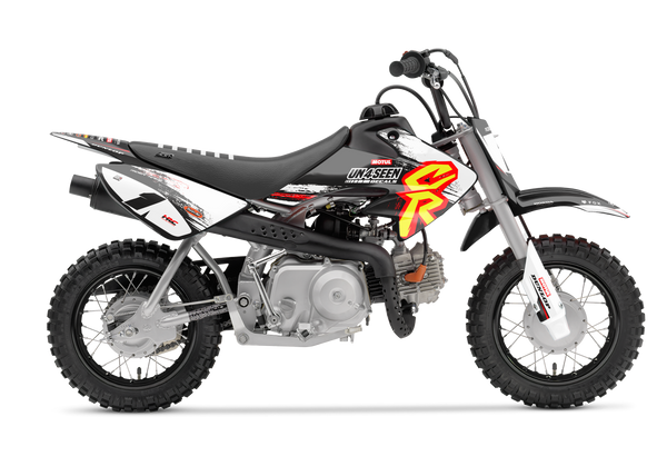 Honda Retro 94 Tweaked Yellow Graphic Kit - CRF CR XR Models | All Years