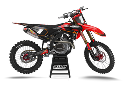 Honda Abide Red Graphic Kit - CRF CR XR Models | All Years