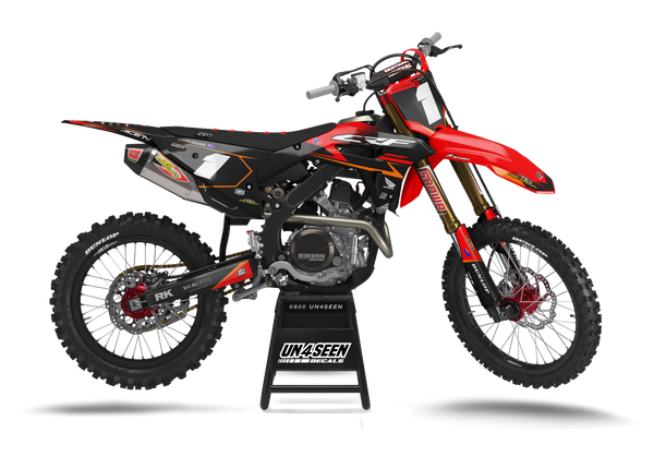 Honda Abide Red Graphic Kit - CRF CR XR Models | All Years