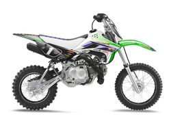 Kawasaki Splitfire Green Graphic Kit - KK KXF KDX KLX Models | All Years