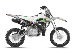Kawasaki Splitfire Grey Graphic Kit - KK KXF KDX KLX Models | All Years